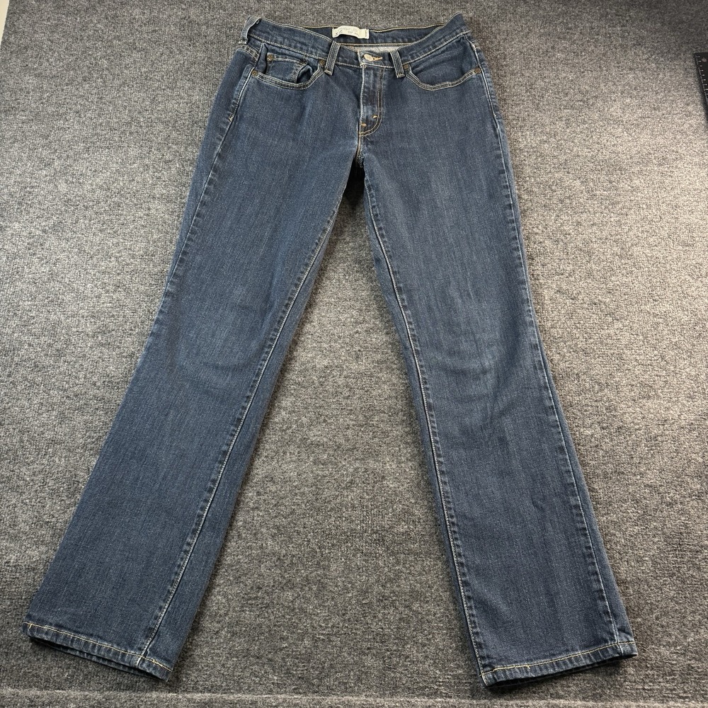 Levi's Womens 505 Straight Leg Denim Blue Jeans Size 10 Medium EUC‎